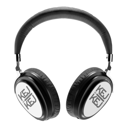 KEJBYKEJ® India's 1st and Only Headphone Brand Created by a 3X Grammy® Winning Artist Ricky Kej | AV900 ANC Version 2.0 | Bluetooth v5.2 | USB-C | Beige | 20 Hours Playtime | Android or iOS | Midnight Black